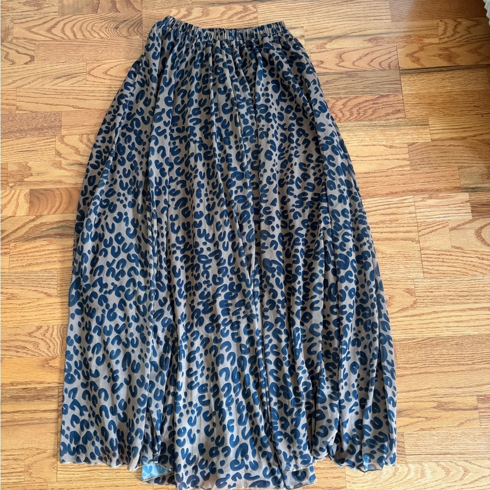 Chicwish Leopard Maxi Skirt Size Xs/Sm